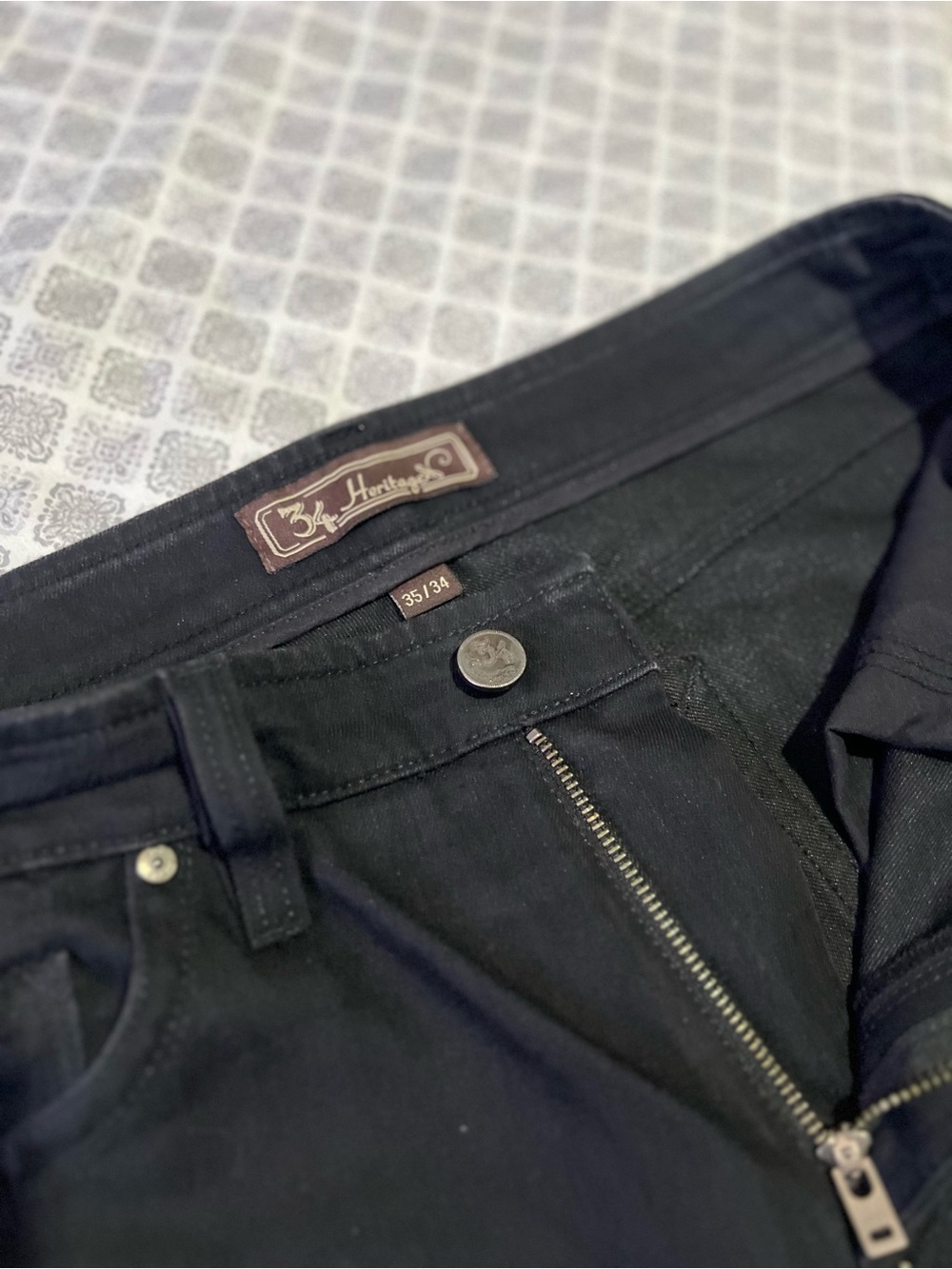 34 Heritage 35/34 Men's Jeans in Black